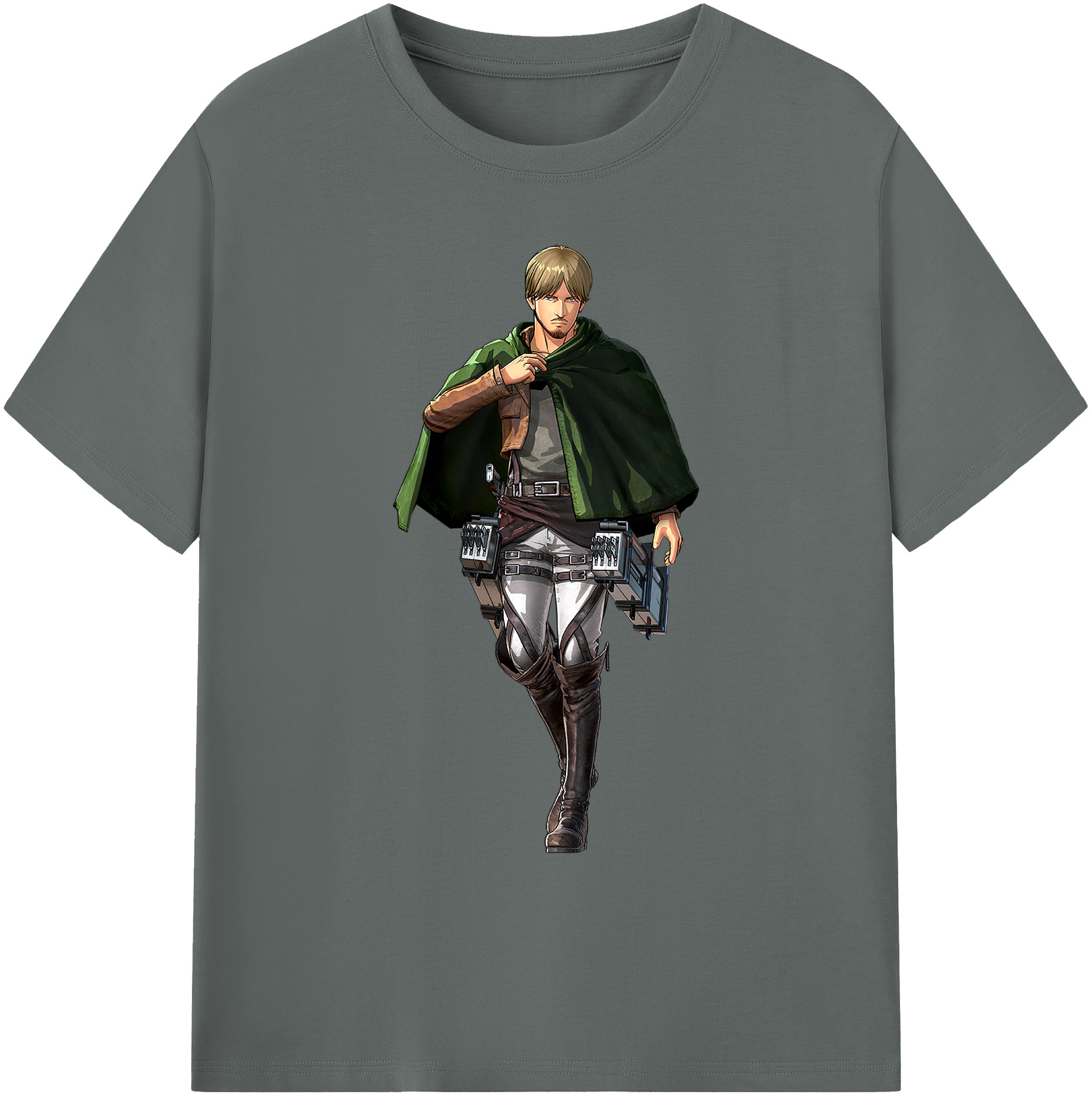 （画像用） 進撃の巨人 ミケ·ザカリアス Attack on Titan Mike Zakarius 綿100％ メンズ半袖Tシャツ｜肌触りやわらか＆通気性